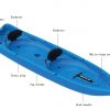 kayak Fishing kano Καγιάκ MarineSport ΓΙΑ ΔΥΟ ΕΝΗΛΙΚΕΣ 3,40m